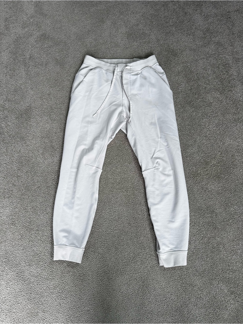 lululemon athletica Men's White Drawstring Joggers